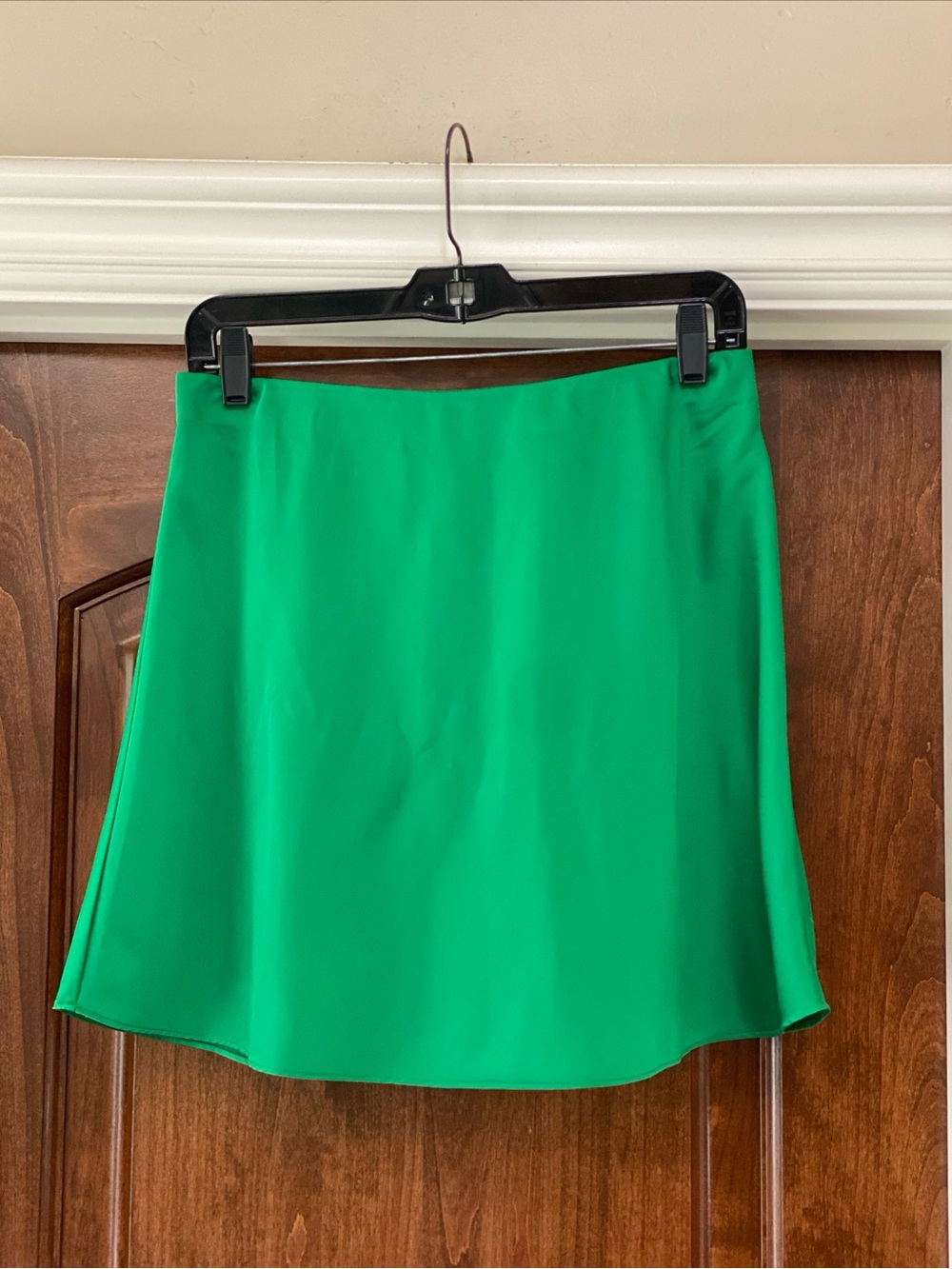 J. Crew Gwen mini slip skirt in green  Sz S
